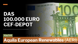 100000 Euro CEF-Depot 4. Kauf: Aquila European Renewables (AERI)